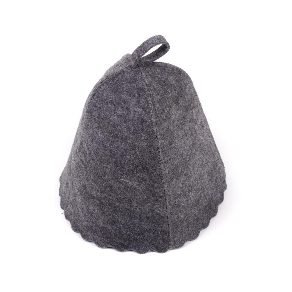 Капелюх для лазні та сауни штучна сіра повсть, Saunapro