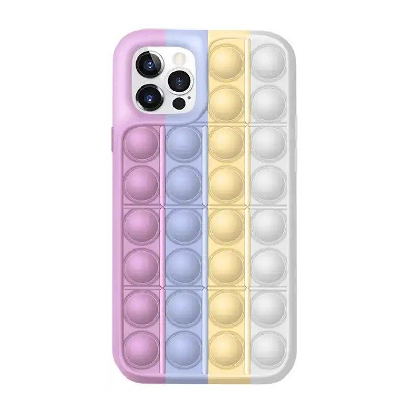 Чохол Pop-It Case для iPhone 12 PRO Light rainbow