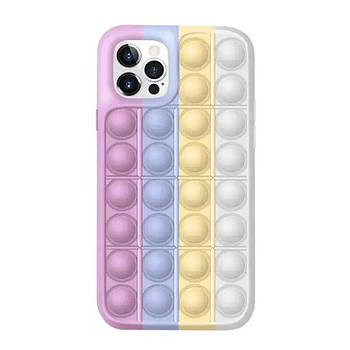Чохол Pop-It Case для iPhone 12 PRO MAX Light rainbow