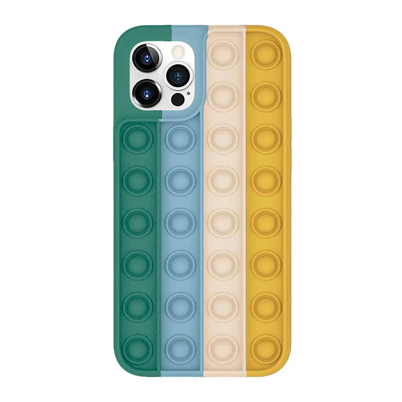Чохол Pop-It Case для iPhone 12 PRO Dark rainbow