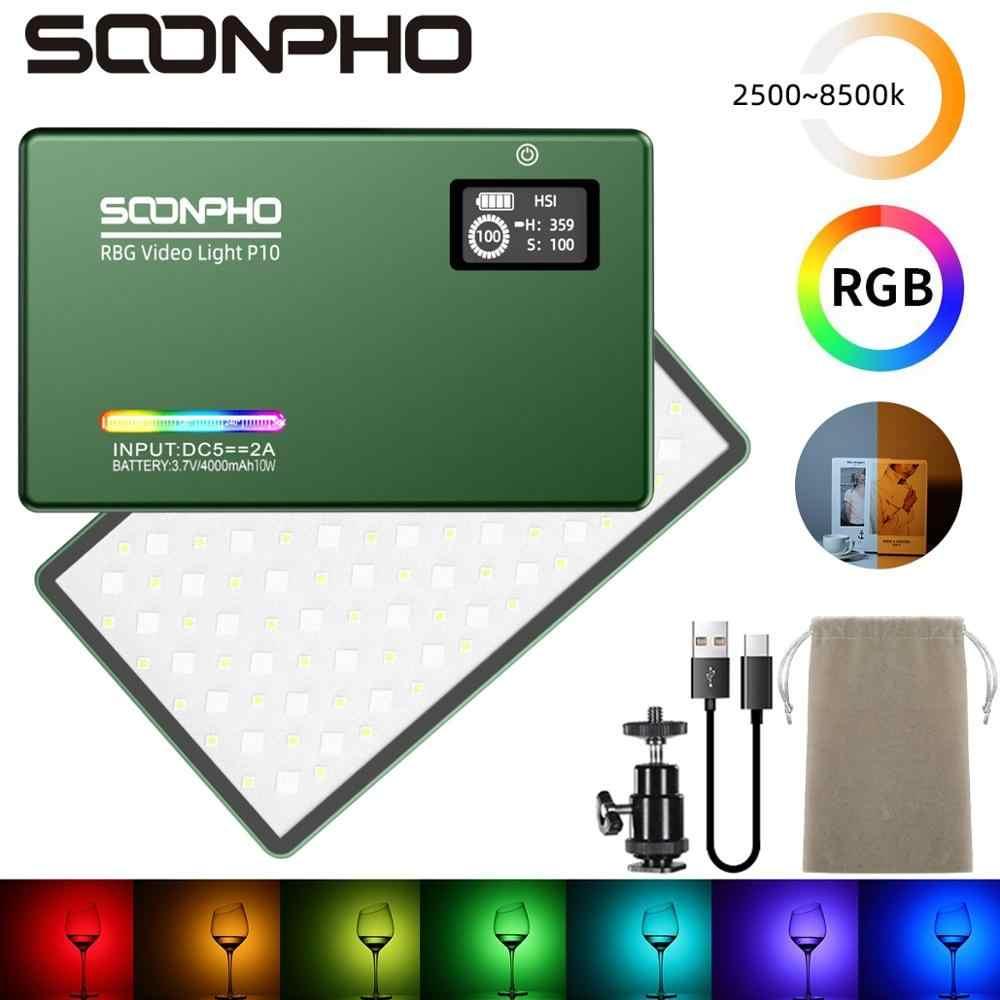 Накамерний LED-освітлювач Soonpho P10 RGB з акумулятором 4400 mAh