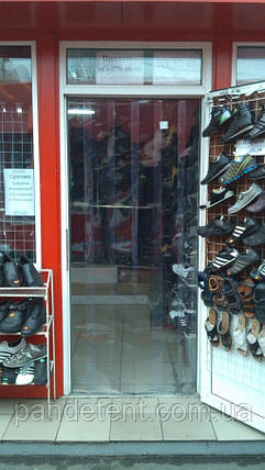 Стрічкова теплоізоляційна завіси ПВХ | Термоштори на двері в магазин для прохолоди, фото 1