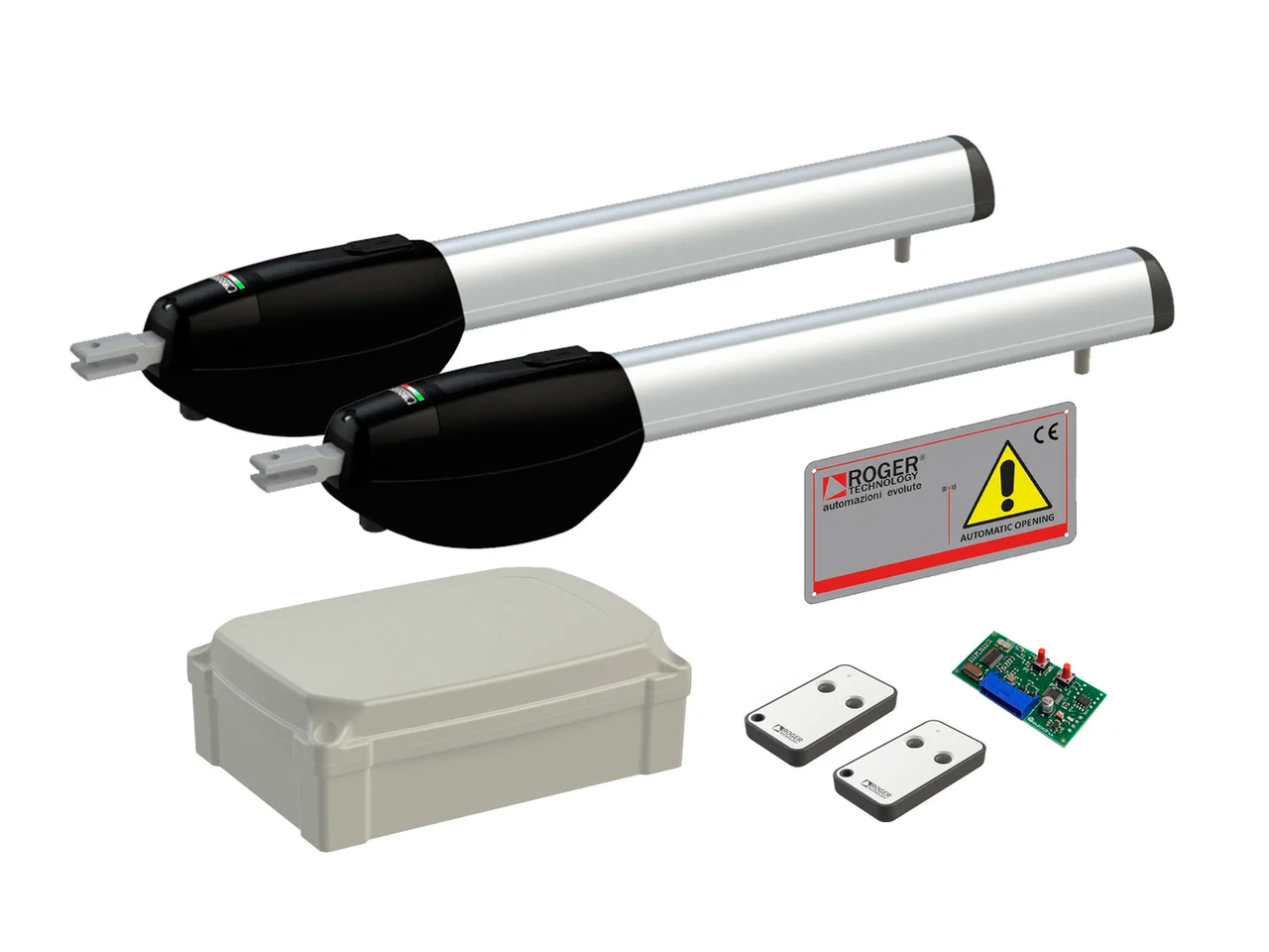 Roger BE20/210 GO kit mini - автоматика для розпашних воріт, стулка до 2,5 м