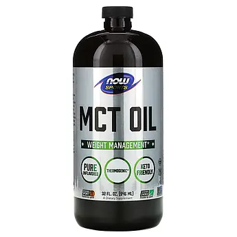 Олія МСТ Now Foods Sports OIL із середньоланцюжковими тригліцеридами з нейтральним смаком 946 мл