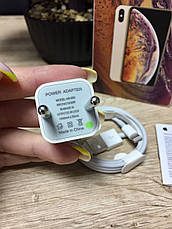 -17% Зарядний Apple Iphone 5W Кабель + Блок USB Power Adapter Lightning to USB Cable вилка EU, фото 2