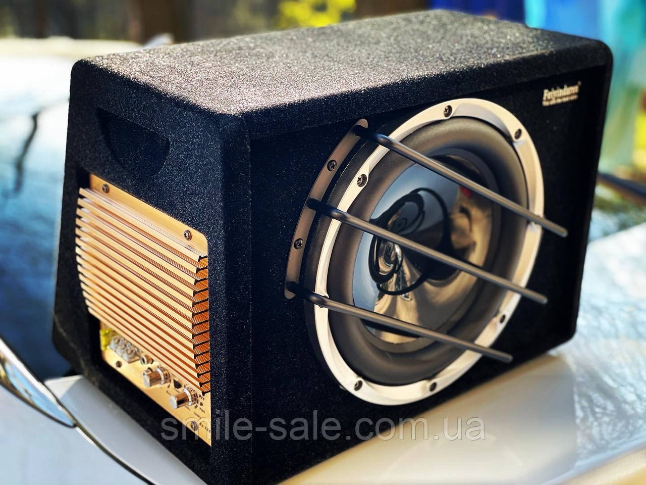 Активний корпусний Сабвуфер 10" F1090 Black Edition Супер Басс! 1200W + ПРОВОК У ПОДАРУНОК!
