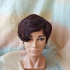 Перука коротка з натурального волосся ассметричний піксі KRISTI-99Т, фото 2