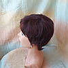 Перука коротка з натурального волосся ассметричний піксі KRISTI-99Т, фото 3