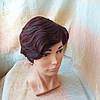 Перука коротка з натурального волосся ассметричний піксі KRISTI-99Т, фото 7