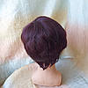 Перука коротка з натурального волосся ассметричний піксі KRISTI-99Т, фото 4