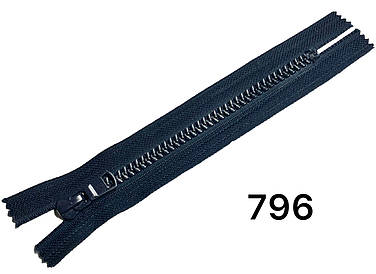 Тракторна косий зуб Темно синя 18см Тип8 пластикова кишенькова