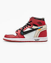 Кросівки Nike Air Jordan 1 Retro High Off-White University Blue, фото 3