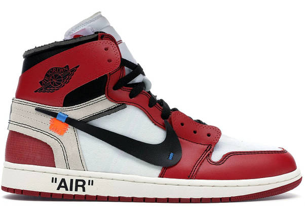 Кросівки Nike Air Jordan 1 Retro High Off-White University Blue, фото 1
