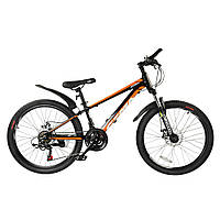 Велосипед RoyalBaby FEMA MTB 1.0 24", OFFICIAL UA, чорний