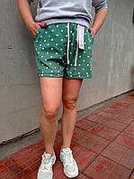 Шорты женские Женские спортивные шорты Стильные женские шорты в горошек Красивые шорты для девушек