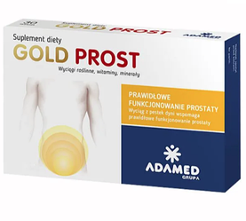 Gold Prost Для підтримки Здоров'я Простати та правильного Відтоку Мочі 60 таб Adamed Pharma Доставка з ЄС