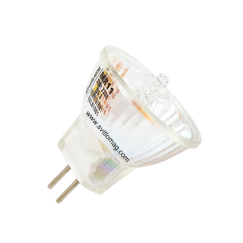 Лампа галогенна з відбивачем 220v 35w DELUX MR11 38* C G5.3, фото 1