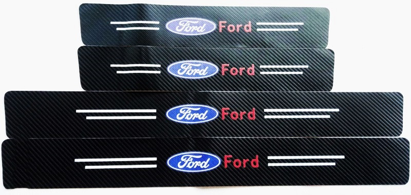 Вінілові (карбонові) накладки на пороги Ford