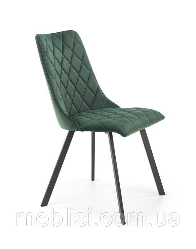 Стілець K450 зелений тканина оксамит (Halmar)