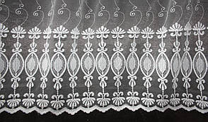 Фатинова тюль із вишивкою Бутон Біла, фото 3