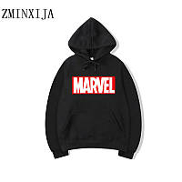 Худі Marvel чорне з логотипом, унісекс (чоловіче, жіноче, дитяче)