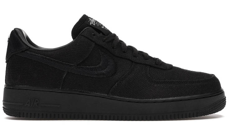 Кросівки Nike Air Force 1 Low Stussy Black, фото 1