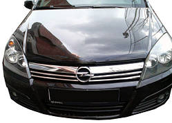 Накладки на решітку (4 шт., нерж.) для Opel Astra H 2004-2013 рр
