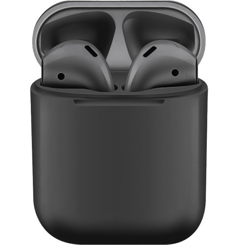 Навушники Bluetooth i12 5557 з чохлом для зарядки, чорні