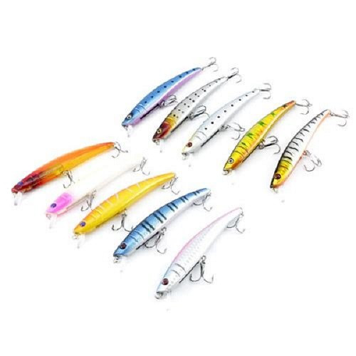 Набір воблерів приманок 11см, 10 шт, різнокольорові, фото 1