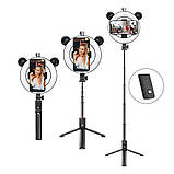 Тримач з кільцевим освітленням BOROFONE BY6 Perfect Pic, чорний, фото 3