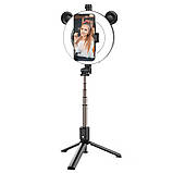 Тримач з кільцевим освітленням BOROFONE BY6 Perfect Pic, чорний, фото 8