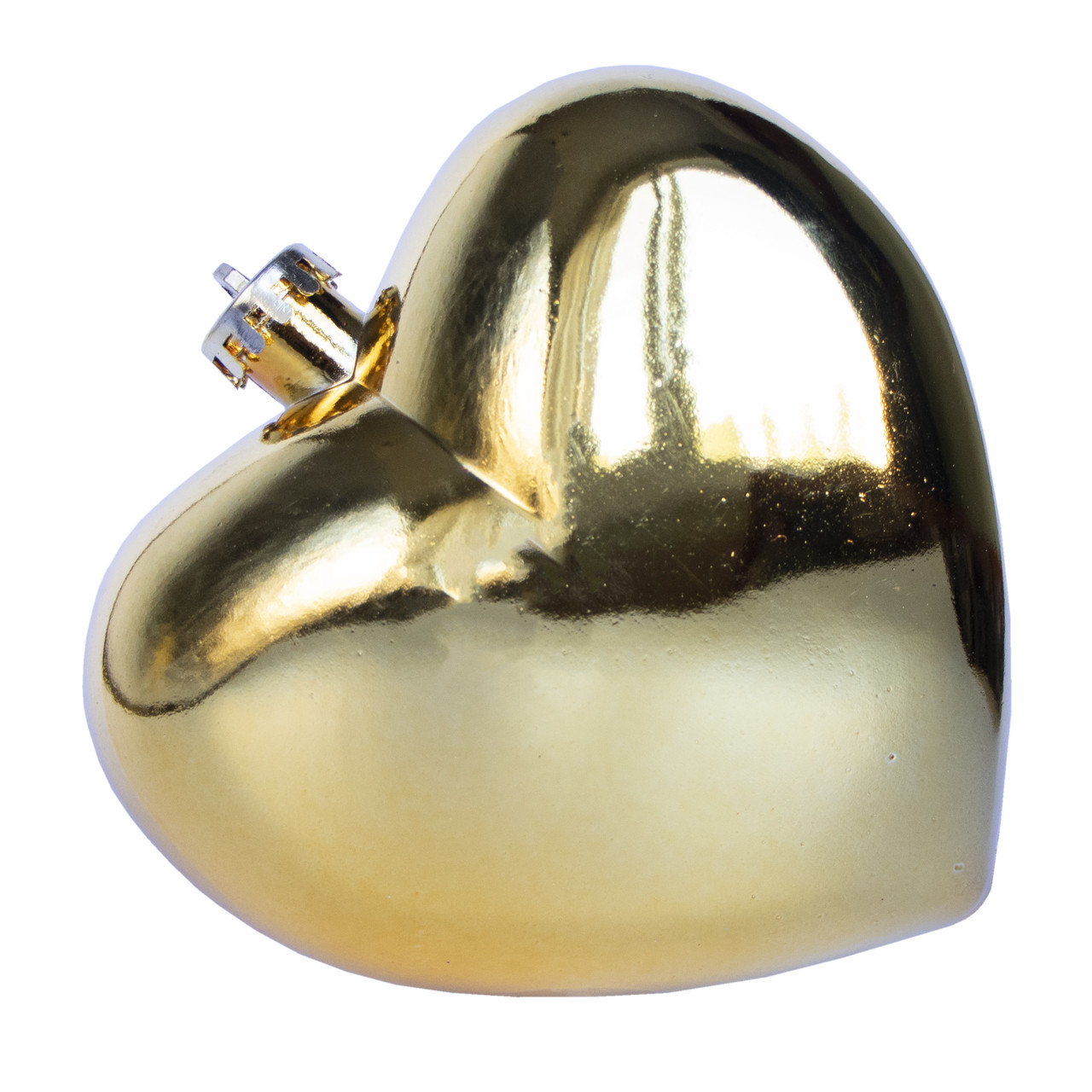 Ялинкова іграшка Серце, 15 см, глянцевий, золотистий (890346), фото 1