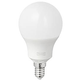 IKEA TRÅDFRI Світлодіодна лампа E14 470 люмен, бездротова регулювання яскравості, колір і білий спектр / сфера