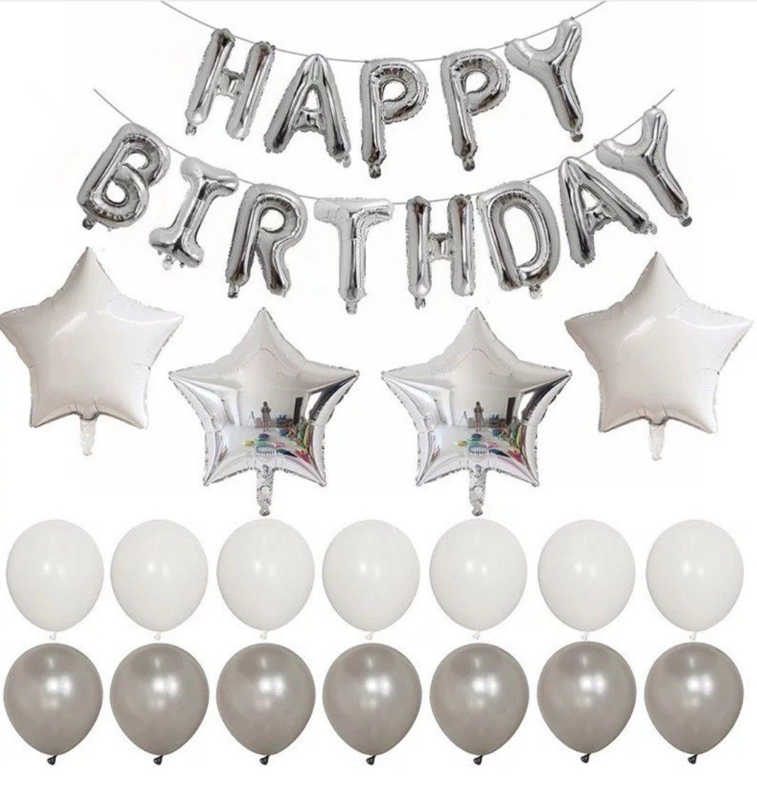Набір куль на день народження, "HAPPY BIRTHDAY" 064
