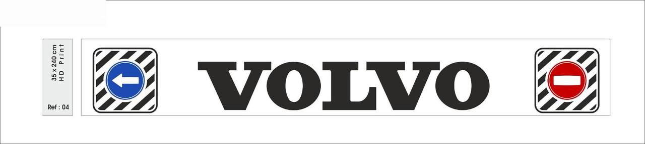 Фартух причепа 350х2400 LONG VEHICLE VOLVO білий
