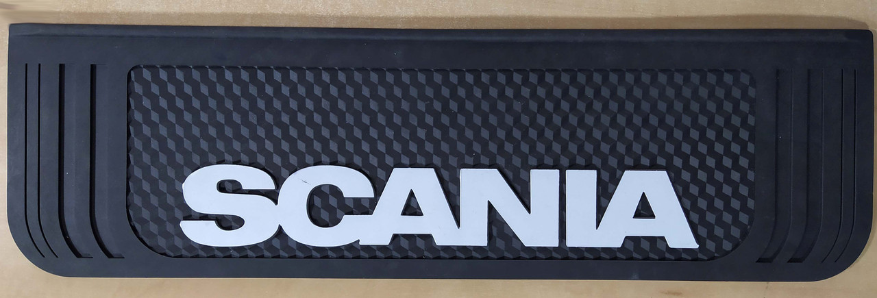 Брызговик с надписью  SCANIA 190x650mm Чорний випуклий 3D 1шт