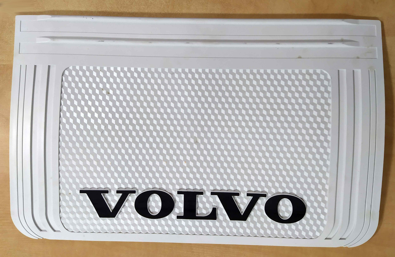 Брызговик с надписью  Volvo 400x650mm білий випуклий 3D 1шт