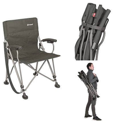 Стілець кемпінговий Outwell Perce Chair Charcoal (470403), фото 1