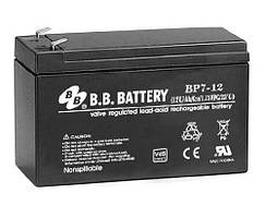 Аккумулятор BB Battery BP7.2-12 FR 12В 7.2Ач герметичный необслуживаемый (10 лет)