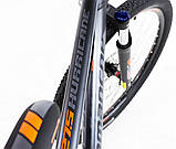 Велосипед гірський алюмінієвий Comanche Hurricane 27 S Pro 17.5", сірий, фото 6