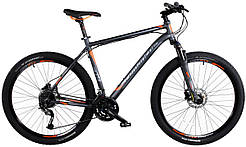 Велосипед гірський алюмінієвий Comanche Hurricane 27 S Pro 17.5", сірий