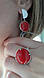 Срібний комплект із червоним коралом, фото 2