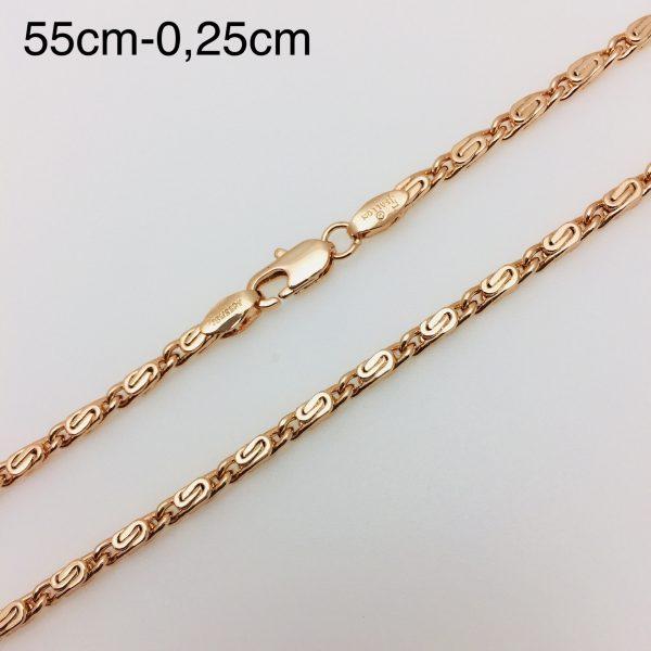 Цепочка плетение улитка округлая 55 см H-0.25 ювелирная бижутерия Fallon Jewelry, позолота - фото 2 - id-p383720532