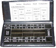 Набір зразків шорсткості поверхні з 6шт, Ra 0.4 - 12.5