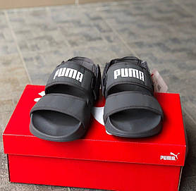 Сандалі Puma x Hyuna Leadcat. Жіночі сандалі Пума чорні. Босоніжки на літо для дівчат.