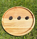 Дерев'яна менажниця, дошка для подачі, дошка обробна 35 см, фото 2