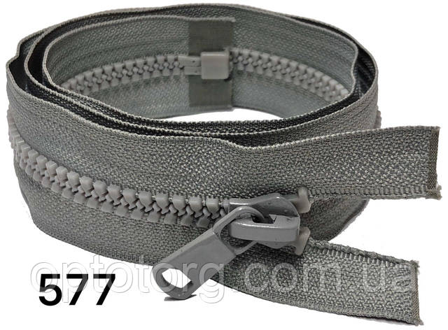 Тракторна косий зуб Світло сіра 60см Тип8 з одним бігунком пластикова роз'ємна, фото 1