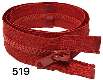 Тракторна косий зуб Червона 100см Тип8 з одним бігунком пластикова роз'ємна