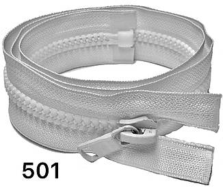 Тракторна косий зуб Біла 100см Тип8 з одним бігунком пластикова роз'ємна