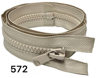 Тракторна косий зуб Бежева 100см Тип8 з одним бігунком пластикова роз'ємна